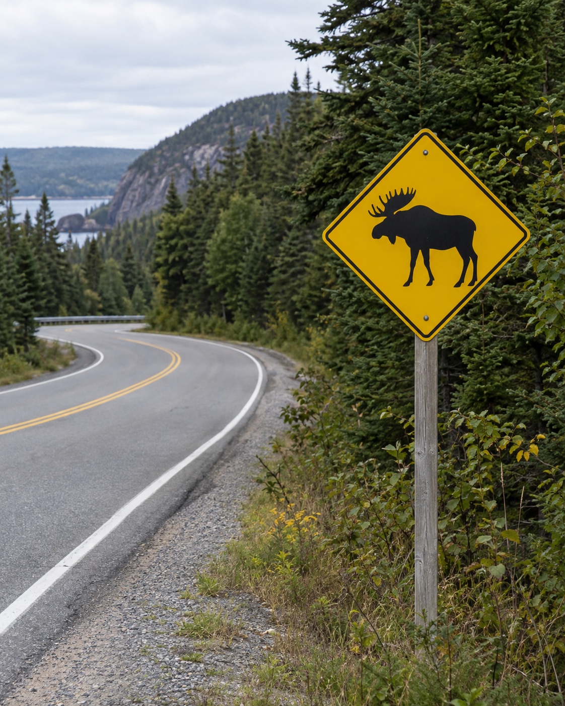 wildlife-crossing signage