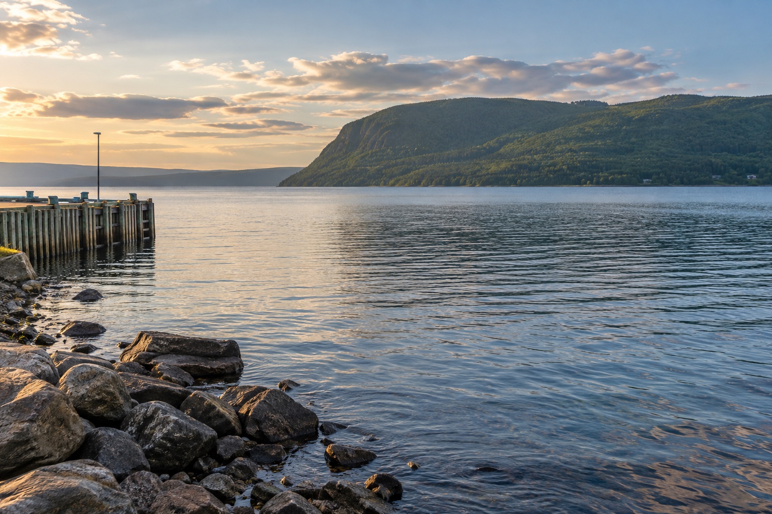Bras d'Or Lake shoreline near Baddeck